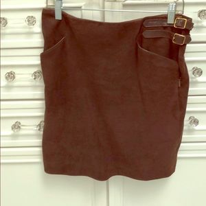 Ralph Lauren collection suede skirt